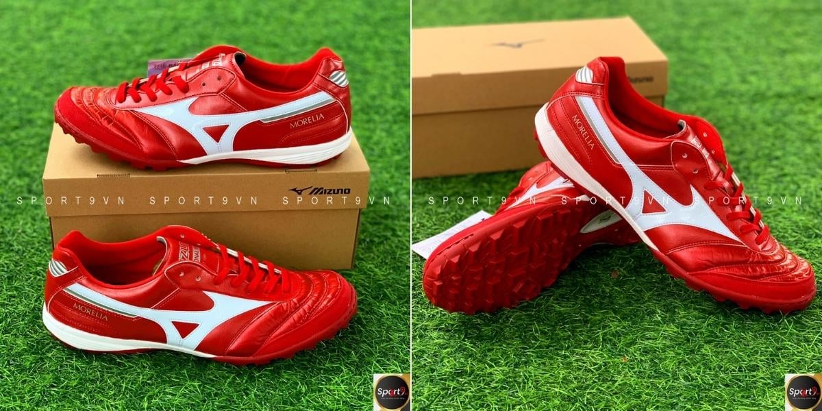 Mizuno Morelia Sala Elite TF - Q1GB221060 - Màu Đỏ